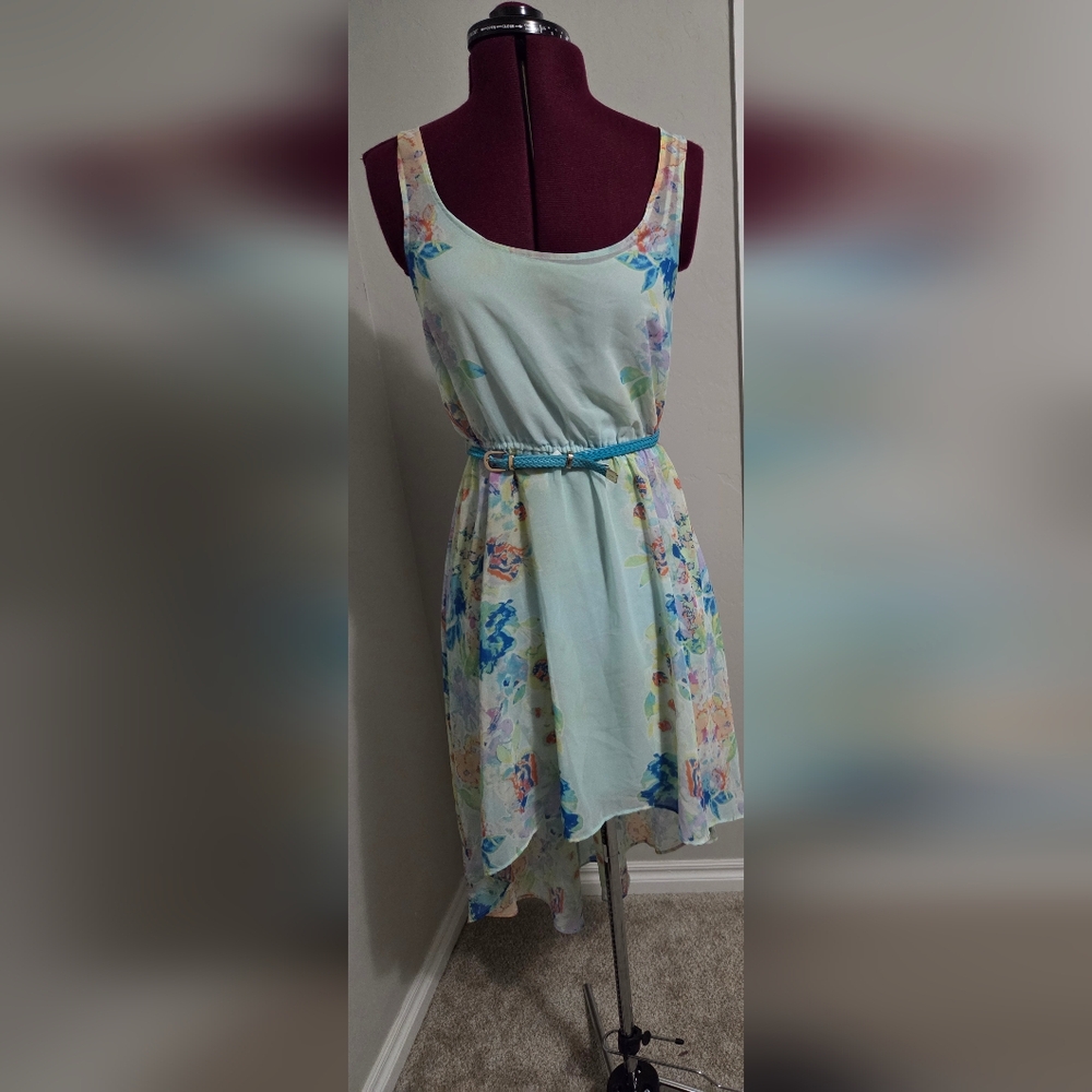 Candie's Blue Sleeveless Scoop Neck Sundress